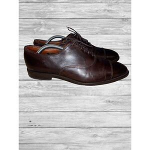 Allen Edmonds Park Avenue Shoes Men’s Size 11 D Brown Cap Toe Tie Up 5845